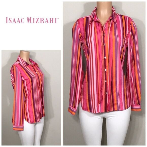 Isaac Mizarahi stripe shirt. NWT - Picture 1 of 12